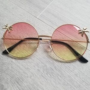 Gold Palm Tree Sunglasses